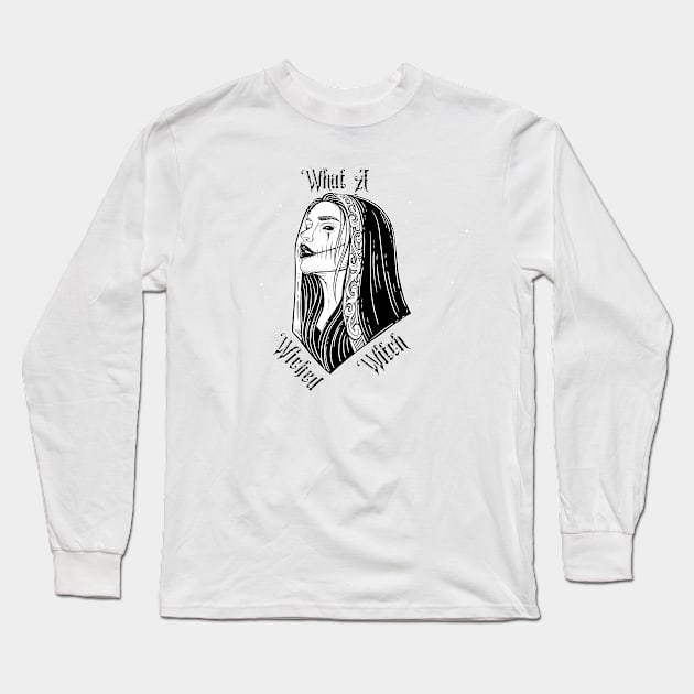 What A Wicked Witch Long Sleeve T-Shirt by JT Digital